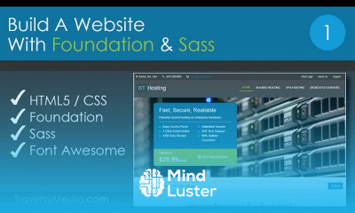 Create a Responsive Website Using Foundation and Sass course preview