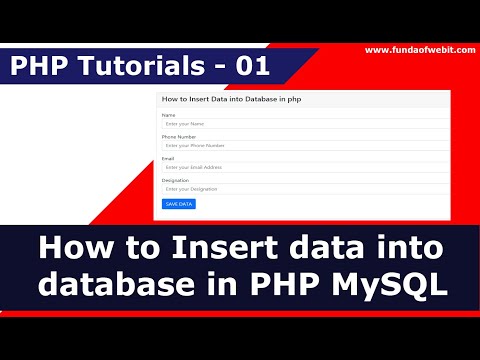 Mastering Database Insertion with PHP and MySQL course preview